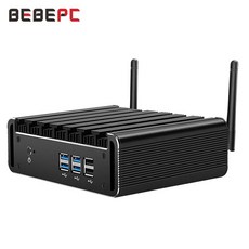 미니PC 컴퓨터 PC 인텔 코어 i77500U i5 5200U i3 7100U 5005U 팬리스 300M 와이파이 HDMI 윈도우 10 4K UHD 오피스, 없음, 21.Core i7 4500U - NO RAM SSD
