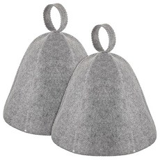 남녀공용 사우나 모자 수분 흡수 러시아 반야 단열 펠트 목욕 2개, 01 Grey, 01 CHINA, 01 Grey