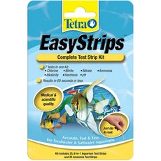 Tetra EasyStrips Complete Kit 25 6 in1 테스트 스트립 및 25 개의 암모니아 테스트 스트립, 단일옵션