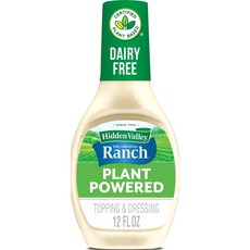 히든벨리 오리지널 식물성 파우더 랜치 샐러드 드레싱 앤 토핑 Hidden Valley Plant Powered Ranch, 1개, 355ml