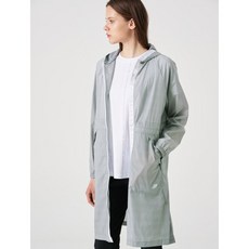 빈폴스포츠 라이트 그레이 여성 초경량 롱 펀칭 재킷 (BO9339C022)