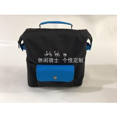  BROMPTON 브롬톤 자전거 가방 미니오백 스타일 투어링백, 8L, 블랙 블루, 1개 