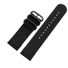 호환밴드 나일론 Traverse GPS Alpha 밴드 시계 손목 용 남성용 밴드 Suunto 24mm 오버워치 방수 스트랩 시, [12] Black-black buckle, [02] 24mm Style B