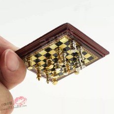 자석체스 미니체스 4.8cm 48mm 5cm 휴대용 마이크로 장난감 세트 1/12 초소형 자석체스판 가장작은체스 한입크기 주머니체스 포켓 보드게임, 체스판이 자석입니다, 1개