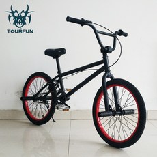 BMX 자전거 20인치 묘기 입문용 비엠엑스, 레드블랙