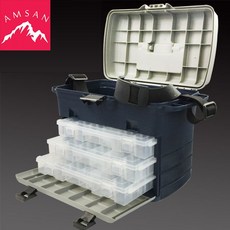  이동형 3단 대형 하드커버 태클박스 보관함 가방태클박스 루어보관함 하드베이트 소프트베이트 웜 바다낚시 민물낚시 낚시 낚시박스 루어, 3단 태클박스 