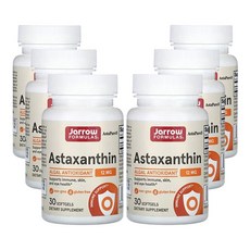 재로우 포뮬러 아스타잔틴 12mg 30소프트젤, 6개, 30정