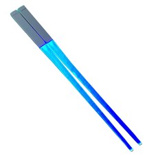 FWT LED Lightsaber 젓가락 재사용 가능한 라이트 업 젓가락 주방 파티, 260x10x10mm, ABS, 블루