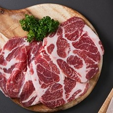9월프라임 듀록 흑돼지 목살 구이용 (오픈기념 흑돼지찌개용 사은품), 1팩, 1kg