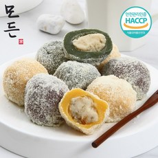 떡 선물세트 추석 고급 개별 포장 합격 돌 화과자, 콩쑥개떡+크림찹쌀떡+찹쌀떡 선물세트, 1개, 840g