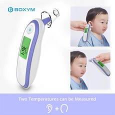 하라네 귀체온계 전자체온계 스마트체온계 적외선온도계 아기온도계 어린이 귀온도계, 보라색
