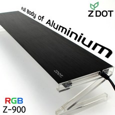 샘아쿠아 ZDOT 지닷 슬림 LED조명 Z-900 블랙 90cm (RGB 수초조명), 1개