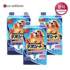 LG유니참 데오시트 강력흡수 레귤러 72P x 3팩 배변패드, 단품