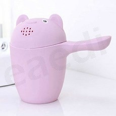 미니 목욕 바가지 핑크 유아목욕용품, 1개