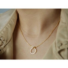 [그리니쉬 주얼리] 프레첼 실버 목걸이 데일리 심플 silver 은목걸이 주얼리