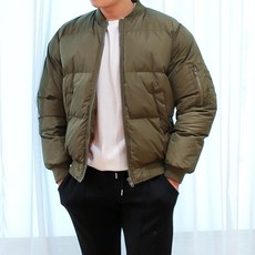 워너빅 남자 빅사이즈 오버핏 블루종 항공 숏패딩 겨울 잠바