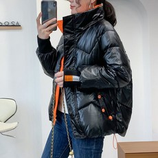 여성 숏패딩 점퍼 패션 브라이트 페이스 워시 프리 다운 자켓