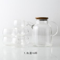 해외 티포트 인스 내열일식 유리주전자 화과차 냉주전자 세트 식은주전자, 옵션10, 단일옵션