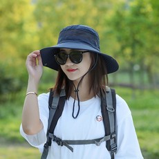 유니햇 여성 벙거지모자 등산 야외 운동 메쉬, 그레이
