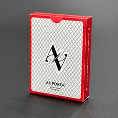 AA 포커 플레잉카드 텍사스 홀덤카드, 1개, 레드