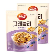 Post 格蘭諾拉麥片 藍莓口味, 500g, 2包