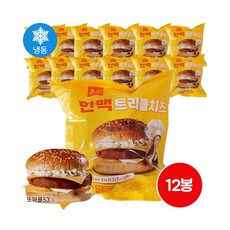 한맥식품 혼담은 트리플치즈버거 155g 12개입 냉동햄버거매점빵