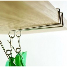 주방 상부장 싱크대 고무장갑 걸이 고리 스텐 집게, 1개, 상품선택