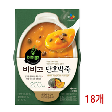 씨제이제일제당 CJ 비비고 단호박죽 280g 용기 x18, 단품/단품