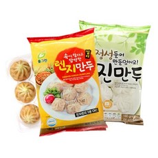 풀그린 PC방 렌지용 고기만두 15팩+김치만두 15팩, 상세페이지 참조