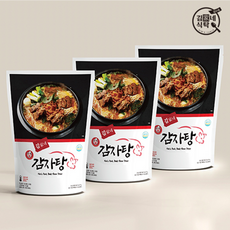 김가네 식탁 해썹인증 감자탕 1.2kgX3팩+겨자소스 증정 국내산 돈등뼈, 1.2kg