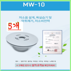 환풍기 원형 맴돌이 MW 10 손쉬운 설치 5개