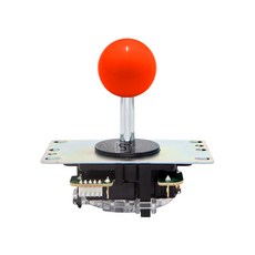 아이에스티몰 산와 JLF 4각 아케이드 게임 레버(JLF-TP-8YT), 1개, 주색