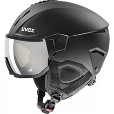 uvex (우벡스) 스키 스노우 보드 바이저 헬멧 다이얼 식 사이즈 조정 개폐식 환기 instinct visor 블랙 매트 56-58 cm