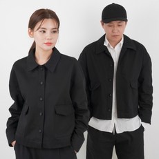 간절기 여성 오버핏 검정 자켓