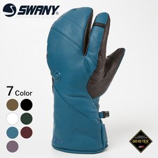 스키 보드 장갑 SWANY GLOVES Alaska 3 Finger 알래스카 핑거그 로브 세 손가락 스노보드 프리라이딩 프리라이드 겨울 눈 GORE-TEX 고어텍스 언더커프 올레더, BK