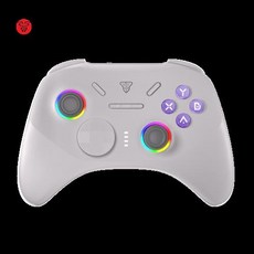 게임 컨트롤러 게임패드 조이패드 교체 호환 FANTECH EOS PRO II 무선 홀 이펙트 트리거 RGB 조명 게이밍 (새로운 업그레이드 1000hz), 2)Grey