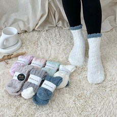 [따숩온기] 6+1 쫀쫀따뜻 겨울 보온 수면양말 발뒤꿈치 돌아가지 않는 7종세트