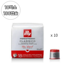 일리 클라시코 미디움 캡슐커피, 6.7g, 1개입, 180개