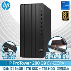 HP 프로타워 280 G9 6Y4Z5PA (RAM 64G + SSD 1T 변경 + HDD 1T 추가)