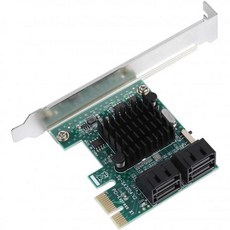 Besuche den TosunyStore PCIE to SATA 3.0 확장 카드 PCI Express 4포트 컨트롤러 보드 AHCIIDE데이터 디스크 3개 모드 Win XP, 1개