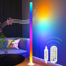 ZOZOFO LED 네온사인 무드등 인테리어 간접조명 틱톡 조명 네온바 네온폴 150cm, 화이트-5V/1A-높이150cm 화이트-5V/1A-높이150cm