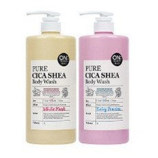 온더바디 퓨어시카쉐어 화이트머스크/베이비파우더 바디워시 1000ml 2개(총 2000ml), 머스크 1개 + 베이비 1개, 상세페이지 참조