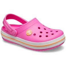 픽스키즈 크록스 CROCS 크록밴드 클로그 키즈 Electric Pink/Cantaloupe 일렉트릭핑크/칸탈루프 CJSP122045376QZ 뉴코아괴정점