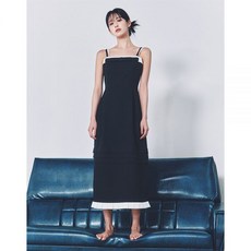 에스블랑 S BLANC joe / Ribbon Contrast Seeveless Dress