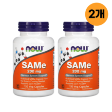 나우푸드 아데노실 메티오닌 SAMe 200mg 120캡슐 2개 디설페이트 토실레이트, 120정