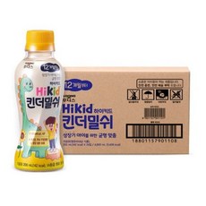 후디스 하이키드 유아 킨더밀쉬 200ml, 우유, 72개