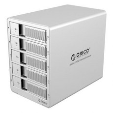 [해외] Orico 5 bay 알루미늄, 러시아 Silver EU plug