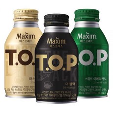 티오피 맥심 커피 마스터라떼 더블랙 스위트아메리카노 275ml 총20캔 캔커피 커피음료 1021707, 티오피 더블랙 275ml x 20캔★