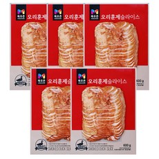 목우촌 훈제 오리 슬라이스 600g 고기, 5개