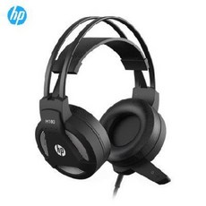 노이즈캔슬링 헤드폰 HP H100 헤드셋 헤드셋 게임 전용 이어폰 먹기 칵테일 마이크 수화기 스피커폰 유무선 헤드셋 폰 범용 이어폰, 01 정부배정, 01 블랙